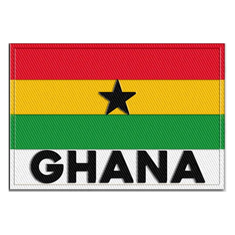 EKO & CO.™ Embroidered Flag Patch - Ghana Accessories Show Your Africa 