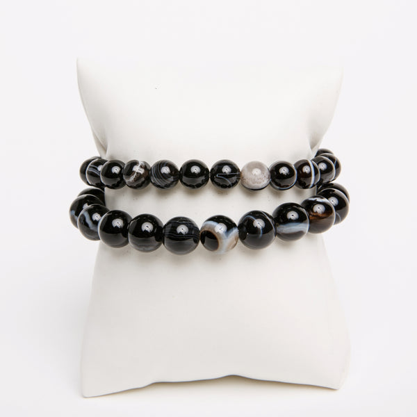 ME™ Basics His & Hers Sardonyx Agate 2-pc Bracelet Set