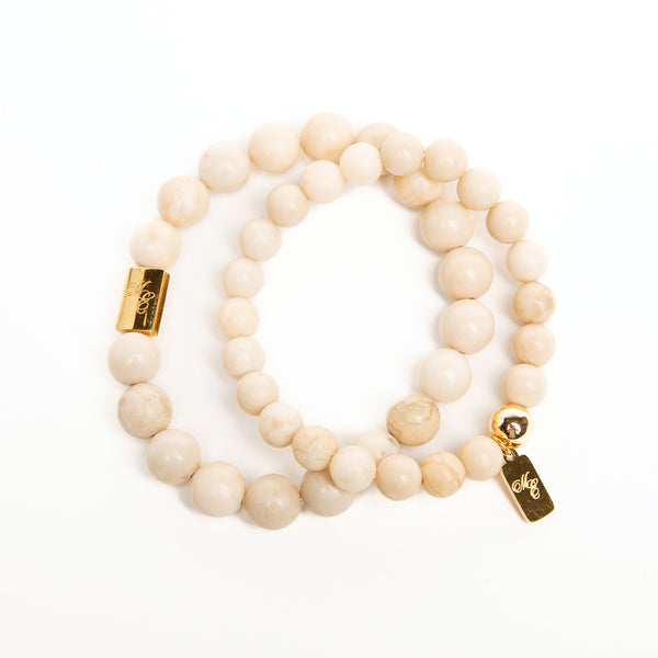 ME™ Basics His & Hers Fossil Jasper Bracelet Set