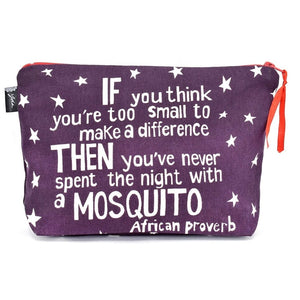 Akija™ Make a Difference African Proverb Pouch - Purple Show Your Africa 