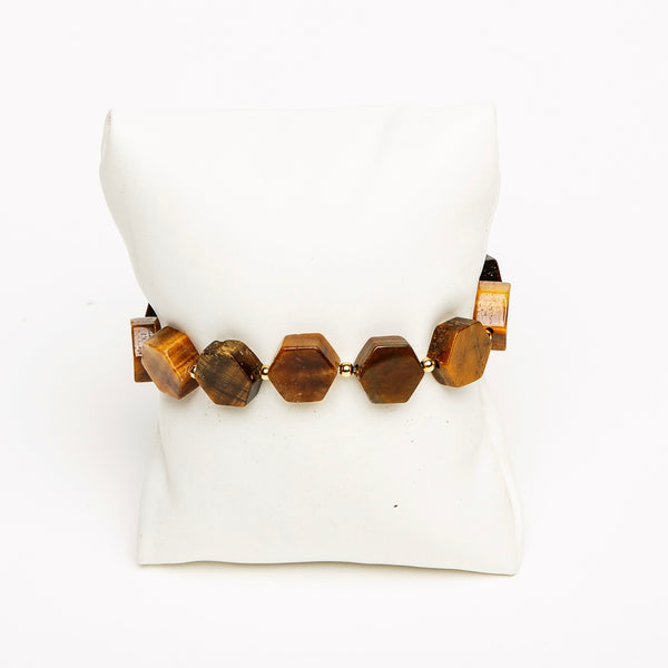 ME™ Jambo! Tiger Eye Hex 7-inch Bracelet