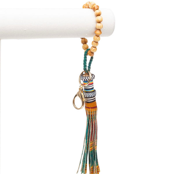 ME™ Mali Tuareg Leather Tassel Bracelet Keychain