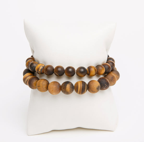 ME™ Basics His & Hers Matte Tiger Eye Bracelet Set