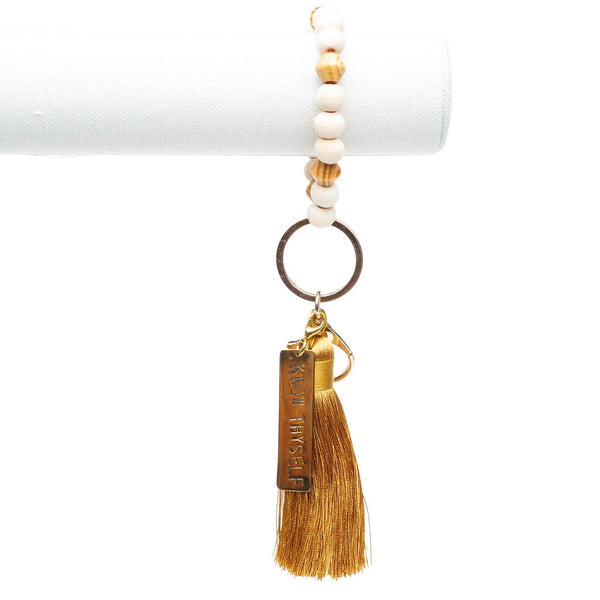 ME™ Kenya Brass Tassel Bracelet Keychain - Know Thyself