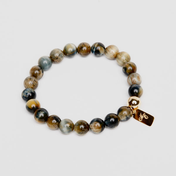 ME™ South African Golden Blue Tiger Eye 7-inch Bracelet