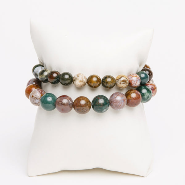 ME™ Basics His & Hers Ocean Jasper 2-pc Bracelet Set