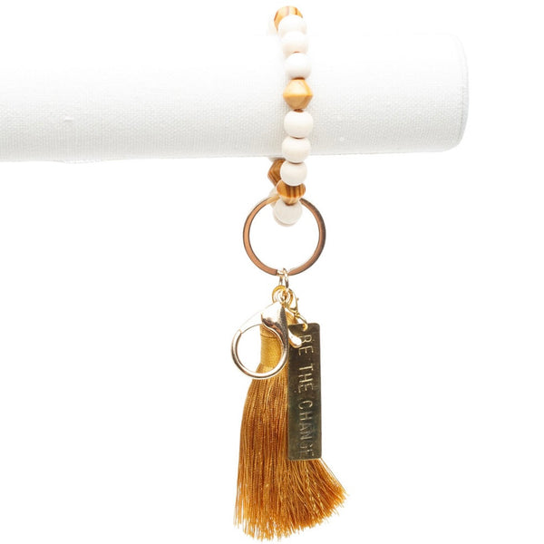ME™ Kenya Brass Tassel Bracelet Keychain - Be the Change
