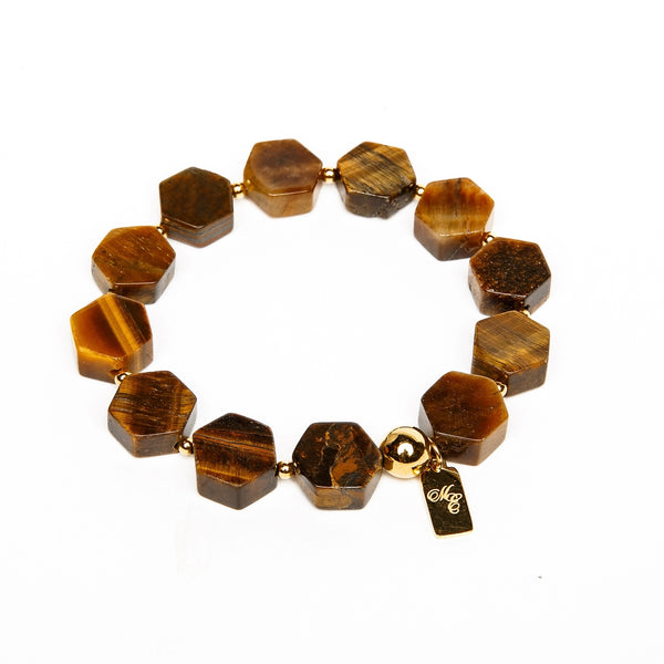 ME™ Jambo! Tiger Eye Hex 7-inch Bracelet