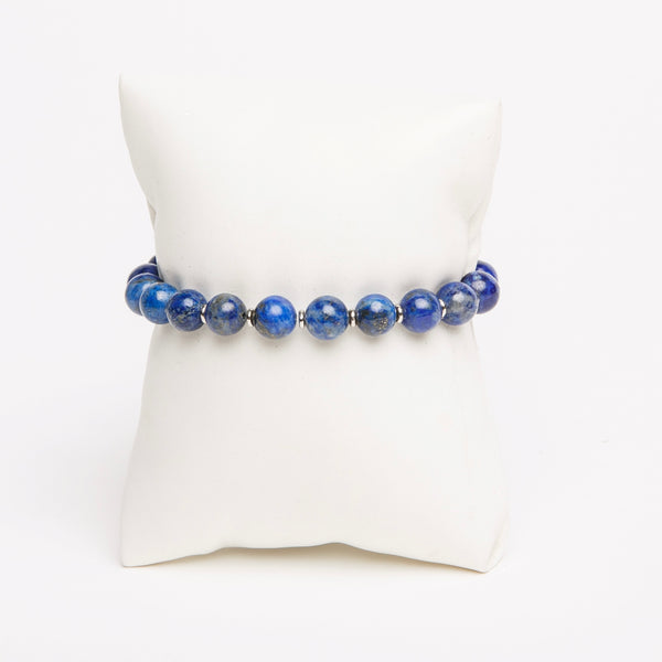 ME™ Kenya Trade Bead 7-inch Bracelet - Lapis Lazuli