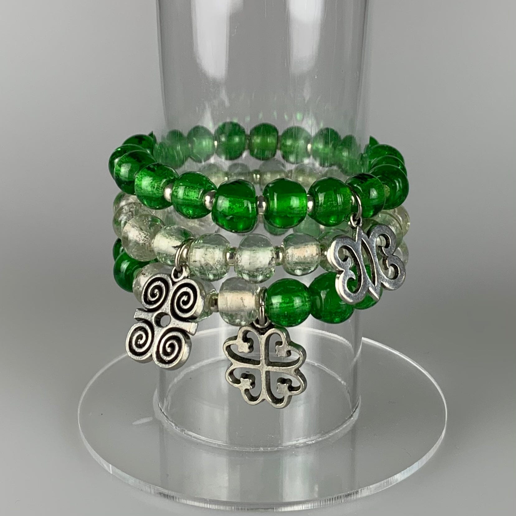 ME™ Recycled Glass Nyame Dua 7-inch Charm Bracelet Women's Bracelets Show Your Africa 