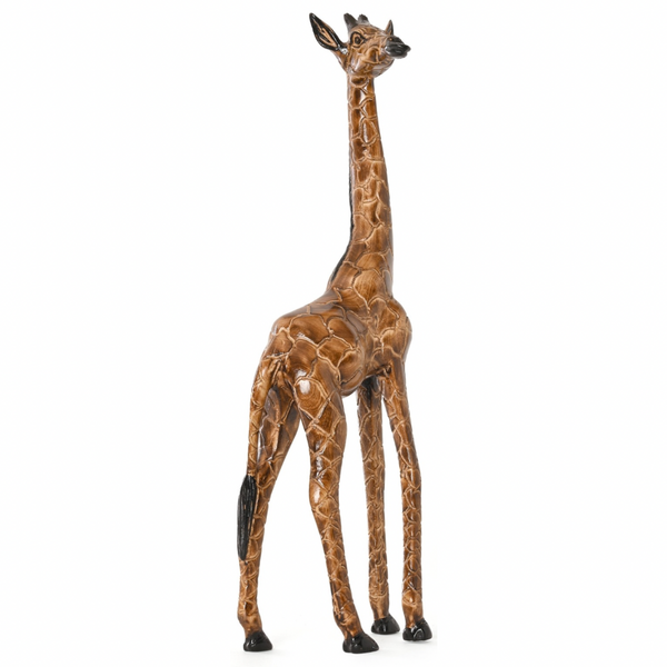 Akija™ Kenyan Jacaranda Wood Sculpture - Giraffe