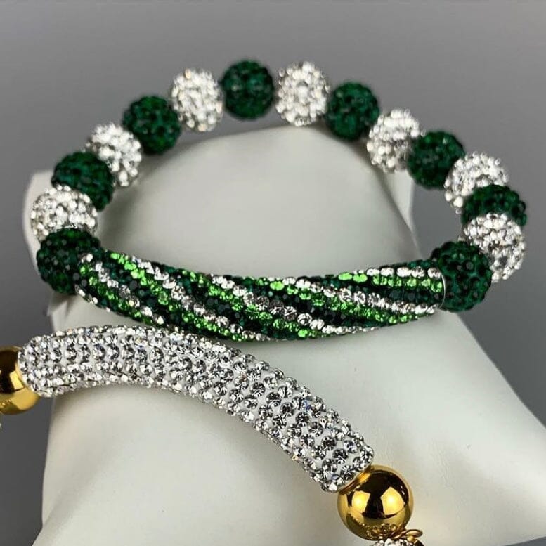 ME™ Glam Holiday 7.5-inch Bracelet - Green Women's Bracelets Show Your Africa 