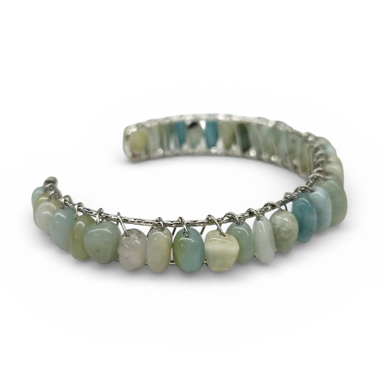 Akija™ Amazonite Wire-Wrapped Cuff Bracelet – Show Your Africa