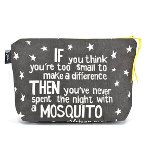 Akija™ Make a Difference African Proverb Pouch - Gray Show Your Africa 