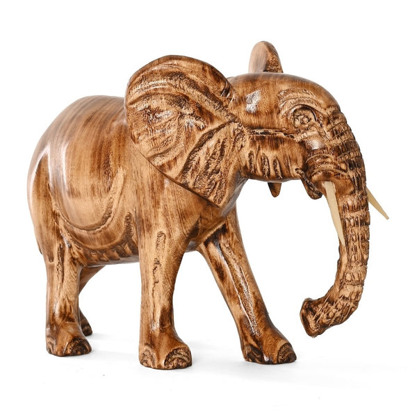 Akija™ Kenyan Jacaranda Wood Sculpture - Elephant