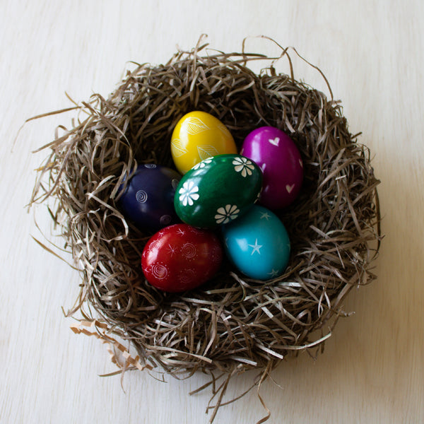 Akija™ Soapstone 6pc Colorful Etched Eggs