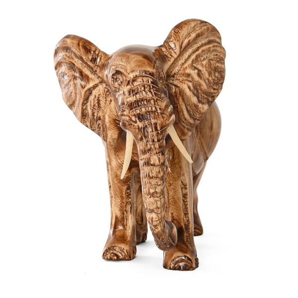 Akija™ Kenyan Jacaranda Wood Sculpture - Elephant