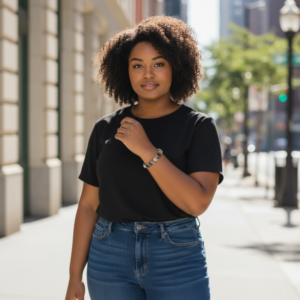 Akija™ Botswana Agate Wire-Wrapped Cuff Bracelet