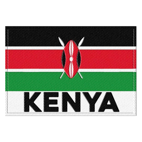 EKO & CO.™ Embroidered Flag Patch - Kenya Accessories Show Your Africa 