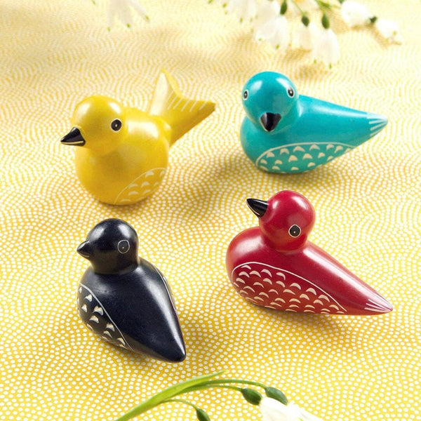 Akija™ Soapstone Miniature Birds - Set of 4 Home Decor Show Your Africa 