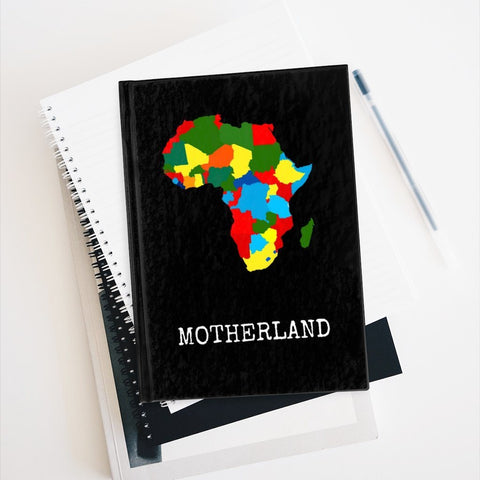 EKO & CO.™ Ruled Hardcover Africa Colors Notebook - Black Paper products Printify 