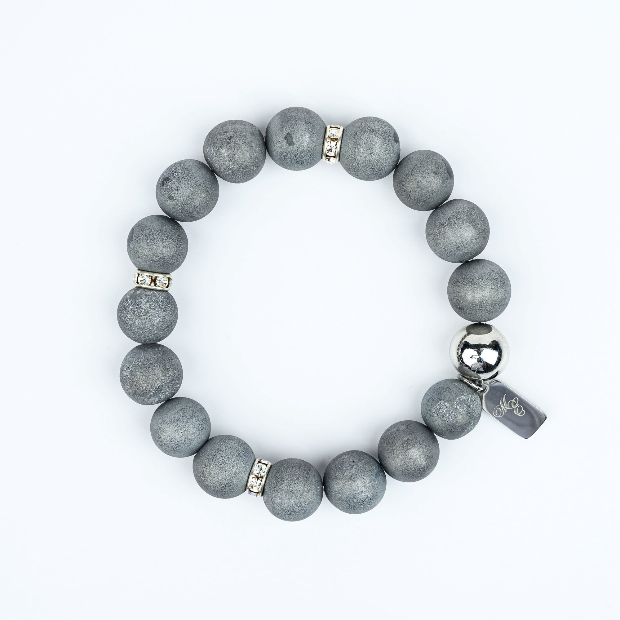 ME™ 7-inch Druzy Stone Bracelet - Silver Women's Bracelets Show Your Africa 