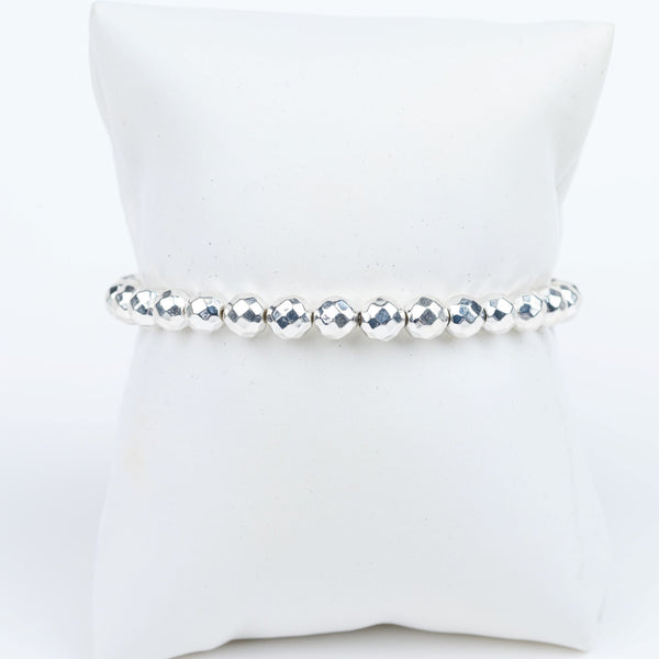 ME™ Mixed Metals Silvertone Petite Hematite 7-inch Bracelet Women’s Bracelets Show Your Africa 