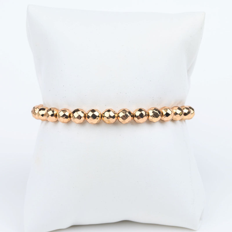 ME™ Mixed Metals Rose Goldtone Petite Hematite 7-inch Bracelet Women’s Bracelets Show Your Africa 