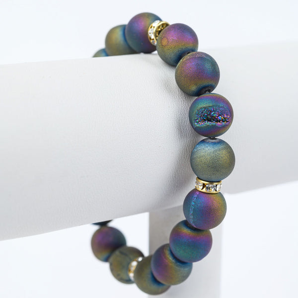 ME™ 7-inch Druzy Stone Bracelet - Rainbow Women's Bracelets Show Your Africa 