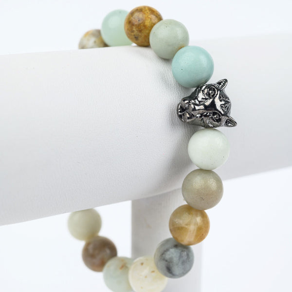 ME™ Panther Amazonite 7-inch Bracelet Women's Bracelets Show Your Africa 