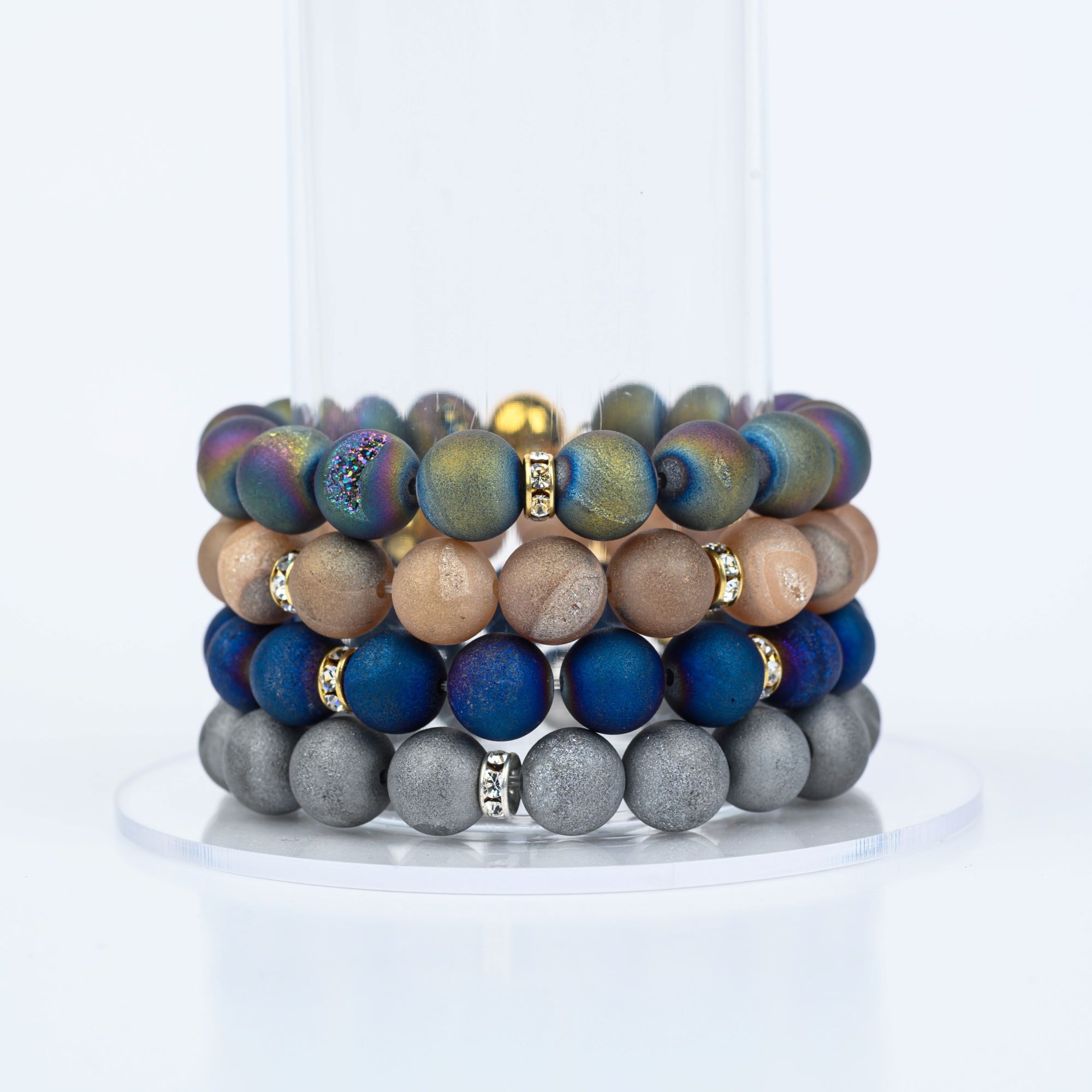 ME™ 7-inch Druzy Stone Bracelet - Blue Women's Bracelets Show Your Africa 