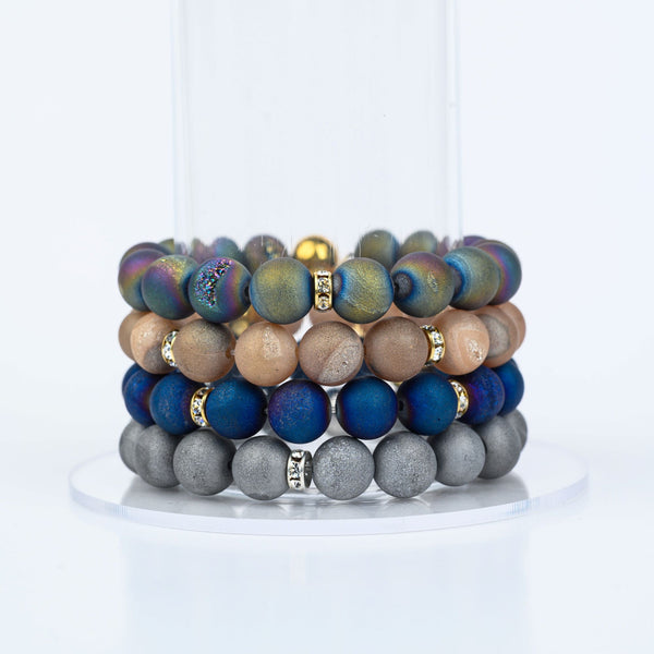 ME™ 7-inch Druzy Stone Bracelet - Rainbow Women's Bracelets Show Your Africa 