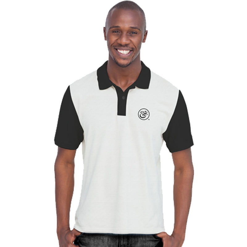 EKO & CO.™ Slim Fit White Polo with Flag Clothing-Tops Show Your Africa No Flag M 