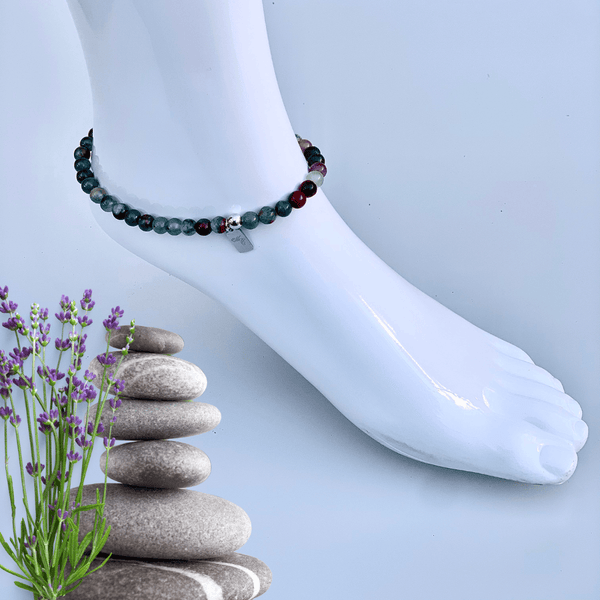 ME™ South Africa Bloodstone 10-inch Anklet Anklets Show Your Africa 