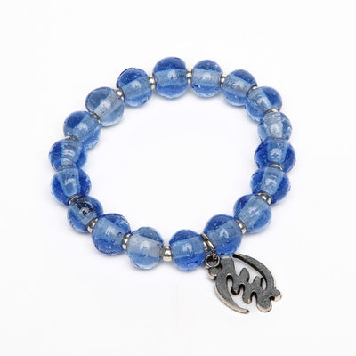 ME™ Recycled Glass Gye Nyame 7-inch Charm Bracelet Women's Bracelets Show Your Africa 