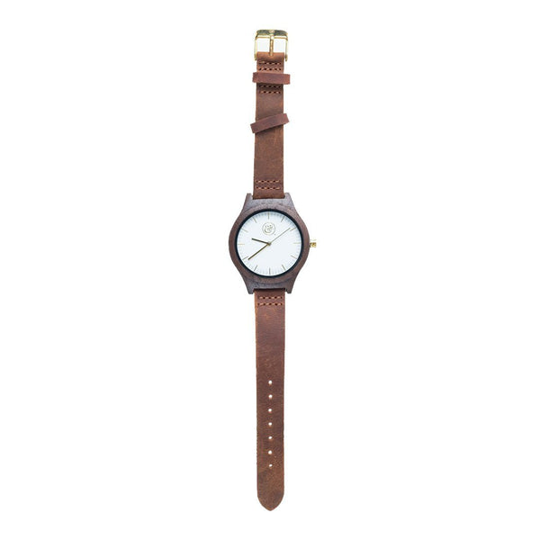 EKO & CO.™ Wood and Leather Goldtone Watch Watches Show Your Africa 