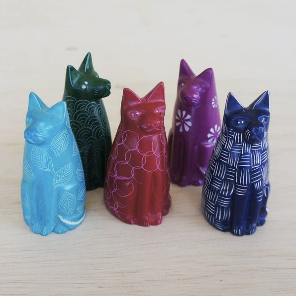 Akija™ Soapstone Sitting Cat Home Decor Show Your Africa 