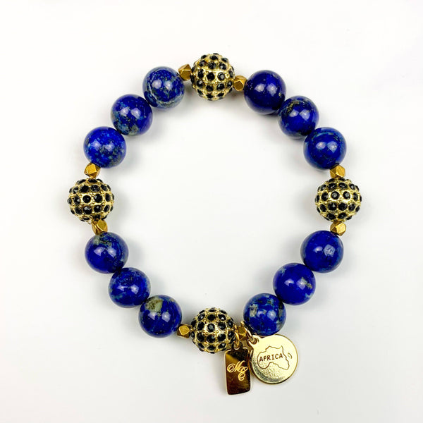ME™ Lapis Lazuli 7-inch Motherland Bracelet Women's Bracelets Show Your Africa 