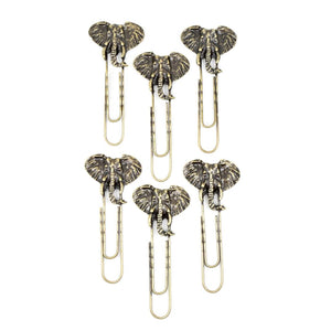Akija™ Kruger Elephant Oversized Paper Clips - Set of 6 Accessories Show Your Africa 
