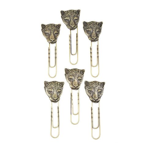 Akija™ Kruger Cheetah Oversized Paper Clips - Set of 6 Accessories Show Your Africa 