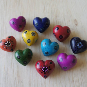 Akija™ Soapstone Small Patterned Hearts - Set of 10 Home Decor Show Your Africa 