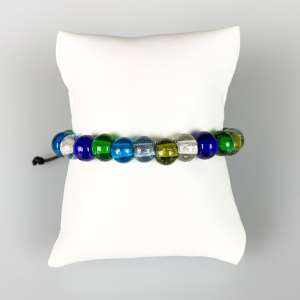 ME™ Recycled Glass Adjustable Bracelet - Multi Unisex Bracelets Show Your Africa 
