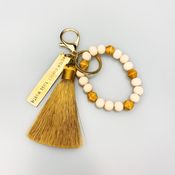 ME™ Affirmation Charms Key Chain Bracelet - Never Forget your Worth Accessories Show Your Africa 