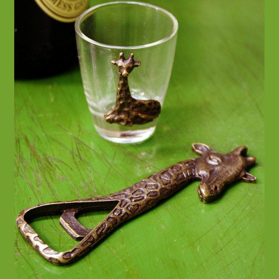 Akija™ Giraffe Neck Brass Bottle Opener – Show Your Africa