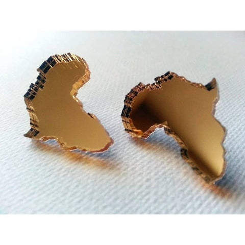 Holey Moley™ Gold Mirror Africa Stud Unisex Bracelets Show Your Africa 