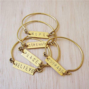 ME™ Believe Ghanaian Brass Bangle Show Your Africa 