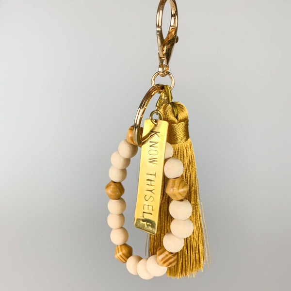 ME™ Affirmation Charms Key Chain Bracelet - Know Thyself Accessories Show Your Africa 
